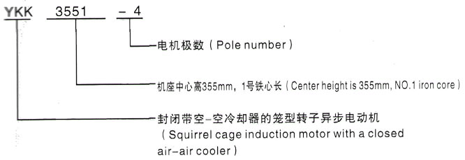 YKK系列(H355-1000)高压黟县三相异步电机西安泰富西玛电机型号说明